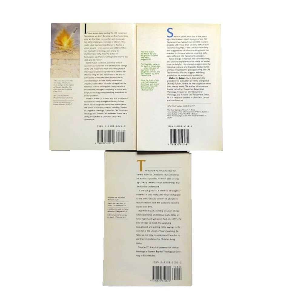 Lot 3 Hard Sayings Books of the Old Testament of More Old Testament of Paul Vtg - Picture 2 of 8